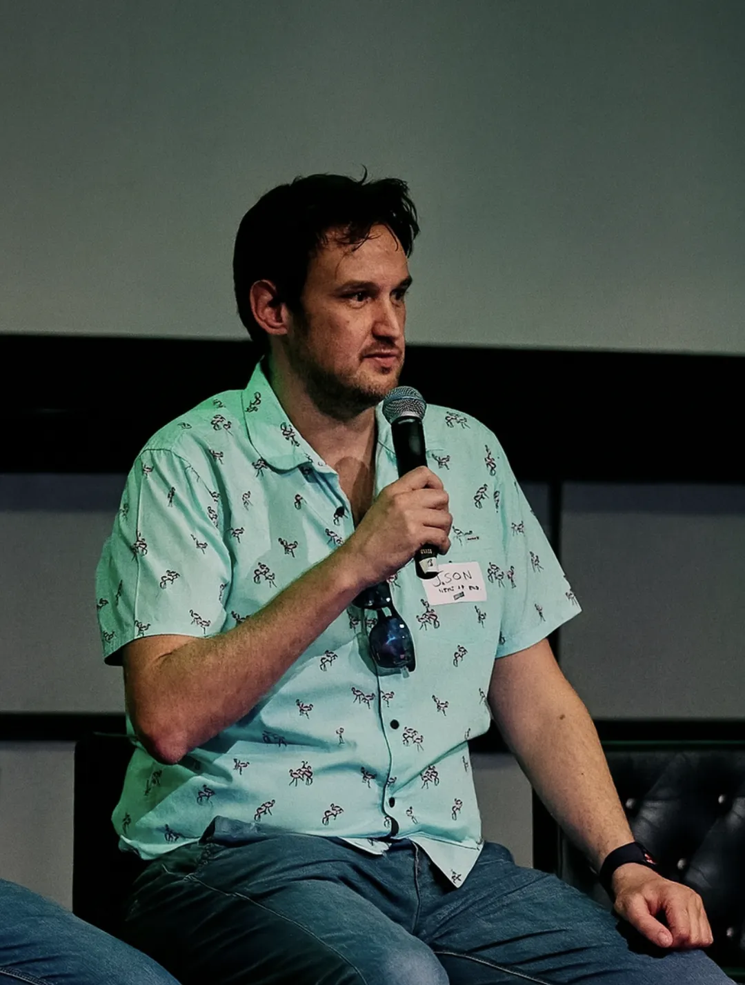 Jason Markotter on the stage for the OneFootball AFK Event