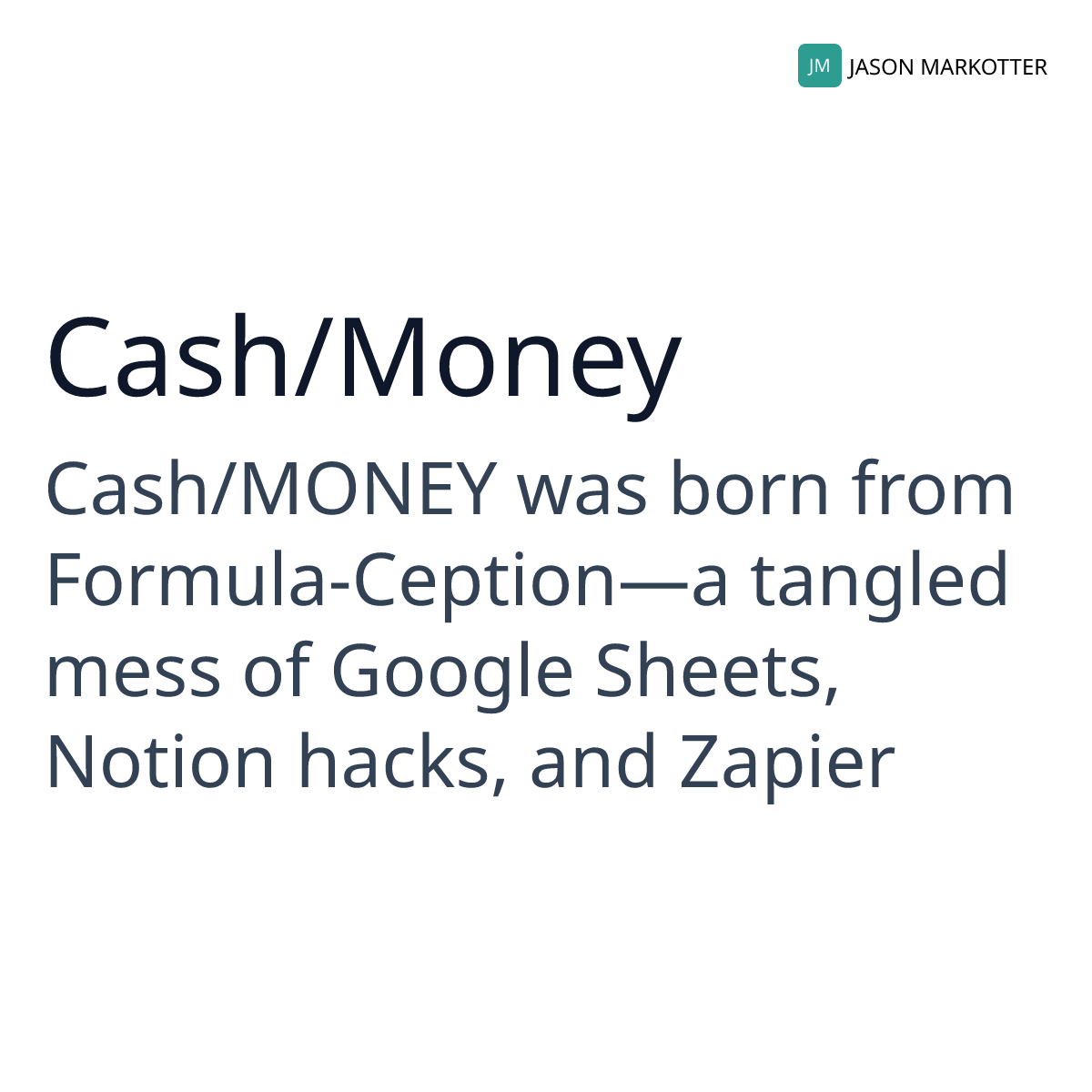 Cash/MONEY
